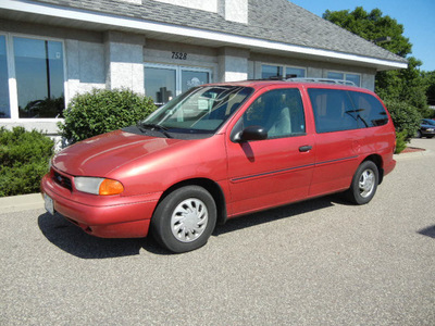 ford windstar 1998 red van gl gasoline v6 front wheel drive automatic with overdrive 55016