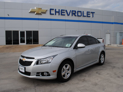 chevrolet cruze 2012 silver ice sedan lt gasoline 4 cylinders front wheel drive automatic 76087