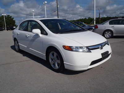 honda civic 2008 white sedan ex w navi gasoline 4 cylinders front wheel drive automatic 28557