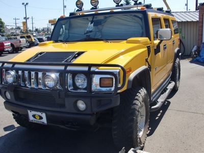 hummer h2 2003 yellow suv adventure series gasoline 8 cylinders 4 wheel drive automatic 97216