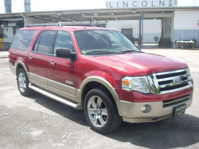 ford expedition el 2007 red suv eddie bauer gasoline 8 cylinders rear wheel drive automatic 33177
