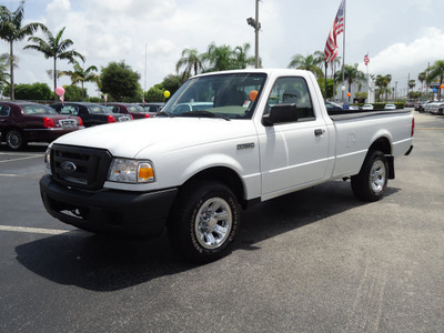 ford ranger 2007 white pickup truck xl gasoline 6 cylinders rear wheel drive automatic 33177