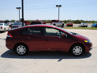 honda insight 2010 maroon hatchback hybrid 4 cylinders front wheel drive automatic 76087