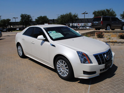 cadillac cts 2012 white diam sedan 3 0l gasoline 6 cylinders rear wheel drive automatic 76087