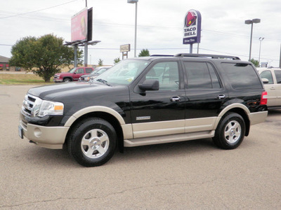 ford expedition 2007 black suv eddie bauer 4wd gasoline 8 cylinders 4 wheel drive automatic with overdrive 56001