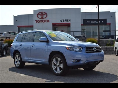 toyota highlander 2008 blue suv sport gasoline 6 cylinders all whee drive automatic 46219