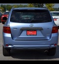 toyota highlander 2008 blue suv sport gasoline 6 cylinders all whee drive automatic 46219