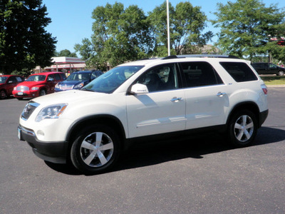 gmc acadia 2010 white suv slt gasoline 6 cylinders front wheel drive automatic 55124