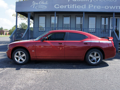 dodge charger 2009 dk  red sedan sxt rwd gasoline 6 cylinders rear wheel drive automatic 47172