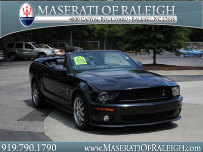 ford shelby gt500 2008 black convertible gasoline 8 cylinders rear wheel drive 6 speed manual 27616