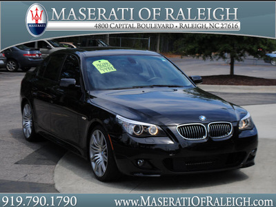 bmw 5 series 2009 black sedan 550i gasoline 8 cylinders rear wheel drive shiftable automatic 27616