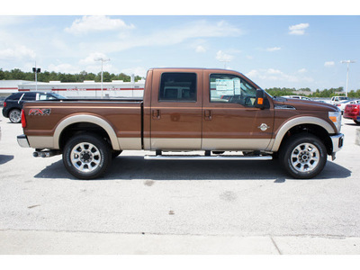 ford f 250 super duty 2012 golden bronze lariat biodiesel 8 cylinders 4 wheel drive automatic 77388