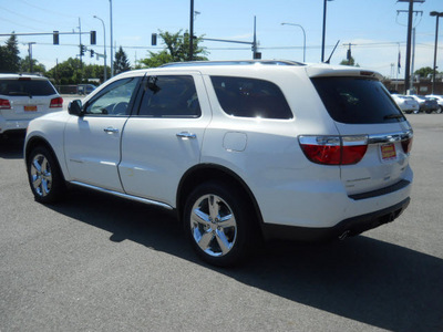 dodge durango 2011 white suv citadel gasoline 8 cylinders all whee drive automatic 99212