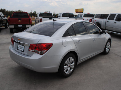 chevrolet cruze 2012 silver ice sedan ls gasoline 4 cylinders front wheel drive automatic 76087