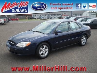 ford taurus 2001 dk  blue sedan ses gasoline 6 cylinders front wheel drive automatic with overdrive 55811