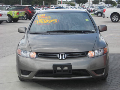 honda civic 2008 gray coupe lx gasoline 4 cylinders front wheel drive automatic 33884