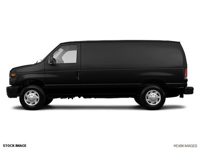 ford econoline cargo 2011 black van e 150 flex fuel 8 cylinders rear wheel drive elect  4 spd auto o d tra 07735