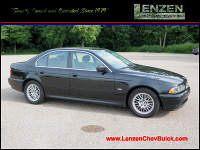 bmw 5 series 2003 black sedan 530i gasoline 6 cylinders rear wheel drive automatic 55318