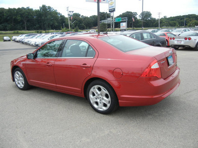 ford fusion 2011 red sedan se gasoline 4 cylinders front wheel drive automatic 55391