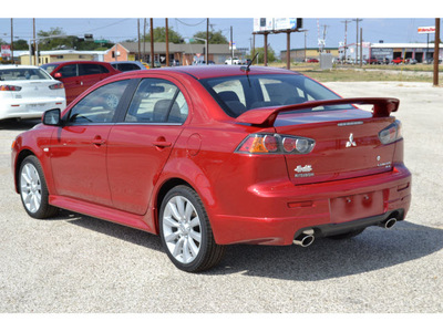 mitsubishi lancer 2011 dk  red sedan ralliart gasoline 4 cylinders all whee drive automatic 76903
