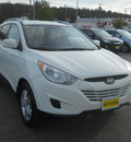 hyundai tucson 2011 white suv gls gasoline 4 cylinders all whee drive 6 speed automatic 99208