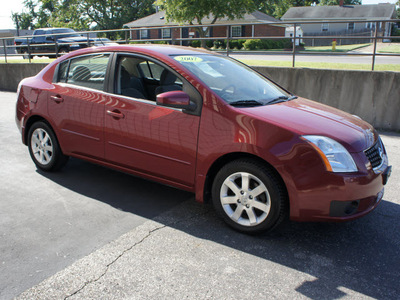 nissan sentra 2007 red sedan gasoline 4 cylinders front wheel drive automatic 47130
