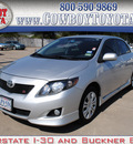 toyota corolla 2009 silver sedan s gasoline 4 cylinders front wheel drive automatic 75228
