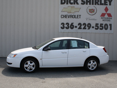 saturn ion 2007 white sedan 2 gasoline 4 cylinders front wheel drive automatic 27215