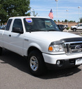 ford ranger 2008 white pickup truck xlt gasoline 6 cylinders 4 wheel drive 80126