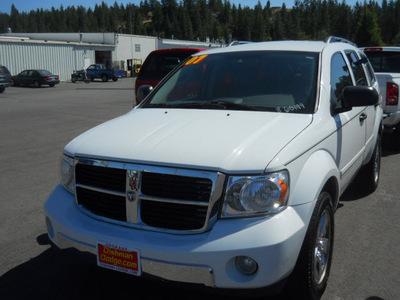 dodge durango 2007 white suv limited gasoline 8 cylinders 4 wheel drive 5 speed automatic 99212
