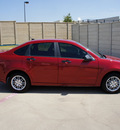 ford focus 2010 red sedan se gasoline 4 cylinders front wheel drive automatic 76108