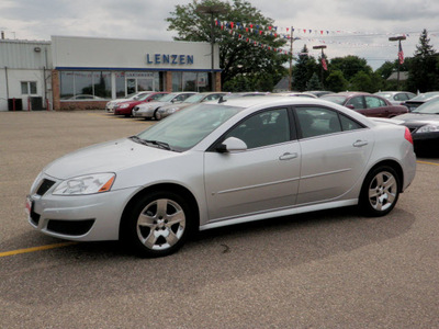 pontiac g6 2010 silver sedan 2 4 flex fuel 4 cylinders front wheel drive automatic 55318