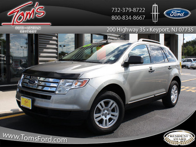 ford edge 2008 lt  gray suv se gasoline 6 cylinders front wheel drive automatic with overdrive 07735