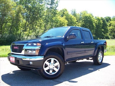 gmc canyon 2011 blue sle high stance gasoline 5 cylinders 4 wheel drive 4 speed automatic 44024