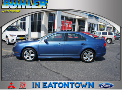 ford fusion 2010 sport blue sedan sport gasoline 6 cylinders all whee drive automatic 07724
