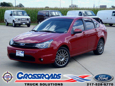 ford focus 2011 dk  red sedan sport ses gasoline 4 cylinders front wheel drive automatic 62708
