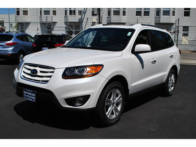hyundai santa fe 2011 white limited gasoline 6 cylinders front wheel drive automatic 94010
