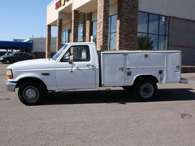ford f 250 1995 white pickup truck xl gasoline v8 rear wheel drive automatic with overdrive 80229