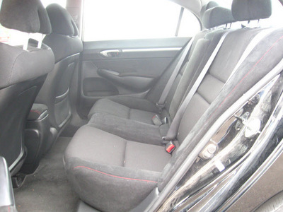 honda civic 2009 black sedan si gasoline 4 cylinders front wheel drive 6 speed manual 80504