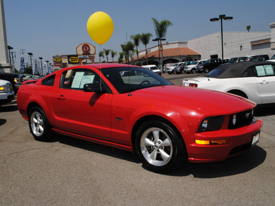 ford mustang 2007 red coupe gt gasoline 8 cylinders rear wheel drive automatic 91010