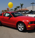 ford mustang 2007 red coupe gt gasoline 8 cylinders rear wheel drive automatic 91010