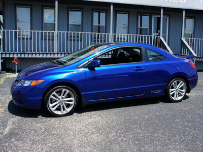 honda civic 2007 blue coupe si gasoline 4 cylinders front wheel drive 5 speed manual 47172