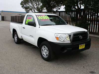 toyota tacoma 2008 white gasoline 4 cylinders 2 wheel drive 5 speed manual 93955