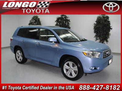 toyota highlander 2008 blue suv limited gasoline 6 cylinders front wheel drive automatic 91731