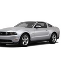 ford mustang 2012 silver coupe gasoline 8 cylinders rear wheel drive 6 speed automatic 77388