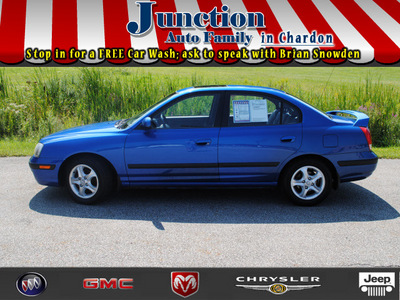 hyundai elantra 2003 blue sedan gls gasoline 4 cylinders dohc front wheel drive not specified 44024