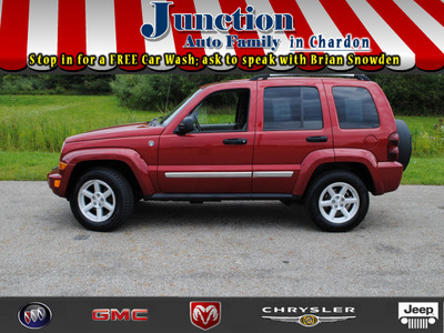 jeep liberty 2006 red suv limited gasoline 6 cylinders 4 wheel drive 4 speed automatic 44024