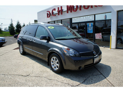 nissan quest 2008 dk  gray van 3 5 s dvsd gasoline 6 cylinders front wheel drive 5 speed automatic 07724