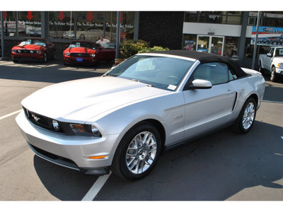ford mustang 2012 silver premium gasoline 8 cylinders rear wheel drive automatic 98032