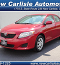 toyota corolla 2009 red sedan le gasoline 4 cylinders front wheel drive automatic 45344